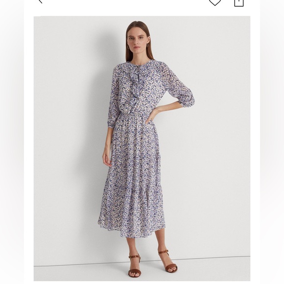 Lauren Ralph Lauren Dresses & Skirts - Lauren Ralph Lauren Women's Floral Crinkle Georgette Dress